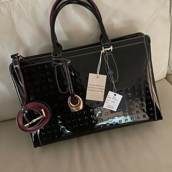 Arcadia 2029. Made in Italy Tote Shoulderbag BLACK Satchel
